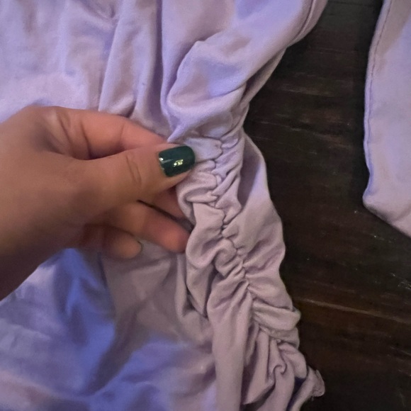 Lilac ruched tie tank - Picture 4 of 4